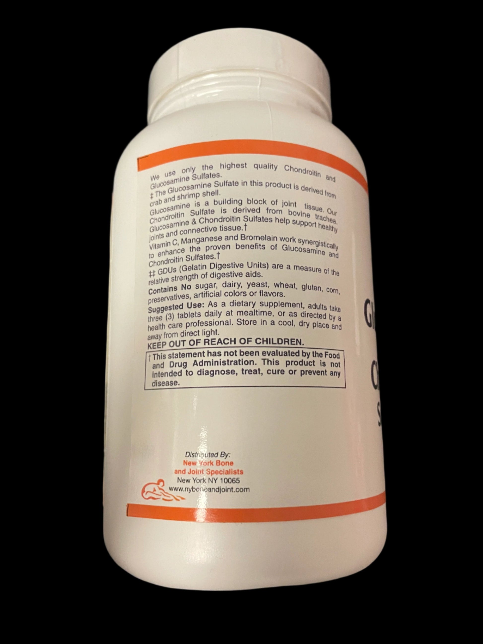 Glucosamine and Chondroitin Sulfate Description 180 count