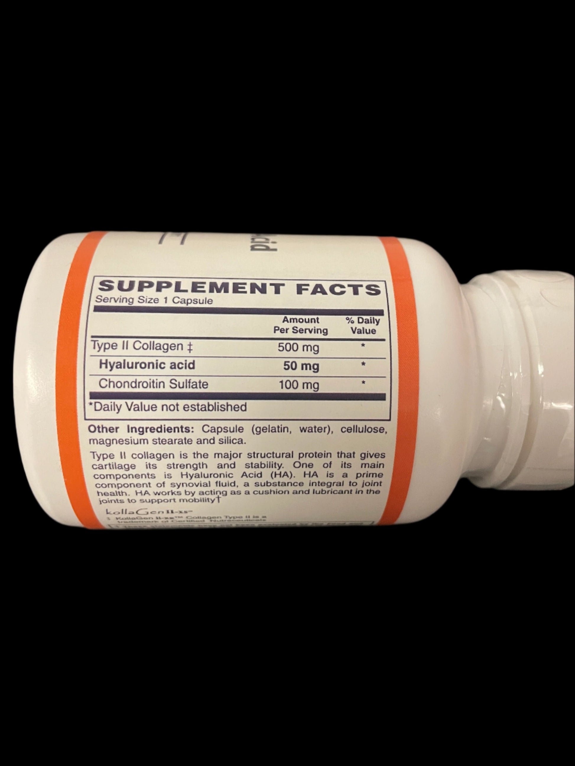 Hyaluronic Acid 50mg Supplement Nutrition Facts