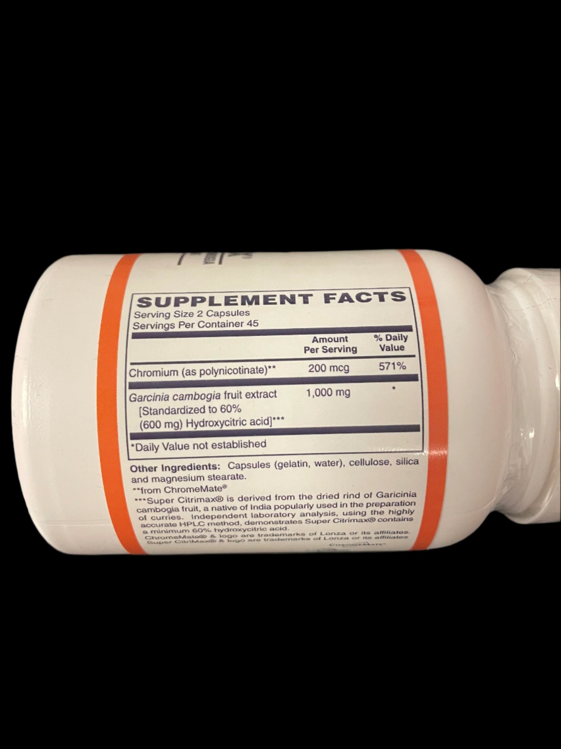 Super Citrimax Supplement Nutrition Facts